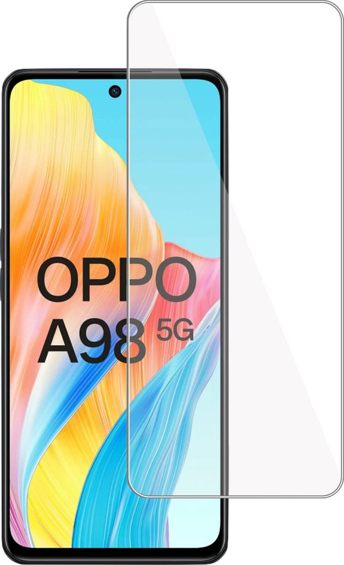 Screenprotector geschikt voor Oppo A98 – Gehard Glas - Proteqt+