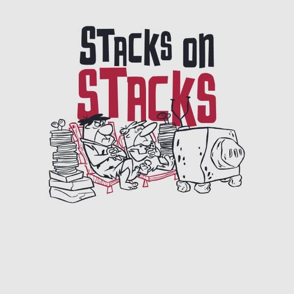 The Flintstones Stacks On Stacks Women's T-Shirt - Grey - S