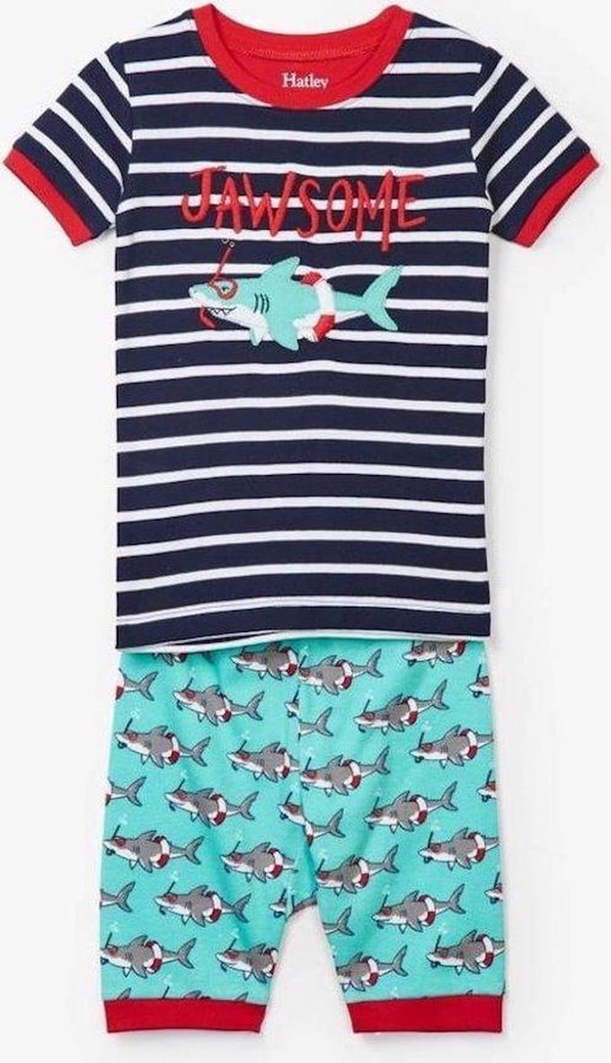 Hatley 2 delige pyjama set- shortama - maat 104