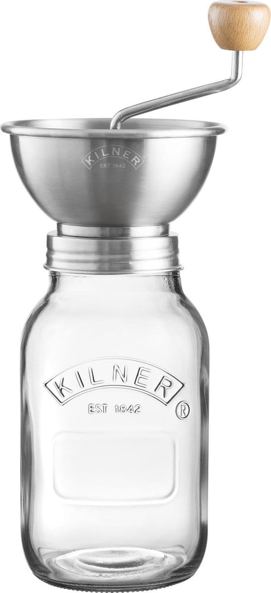 Kilner - Set van passeerzeef en glazen bokaal - 1L