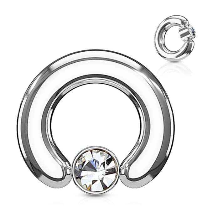 piercing ball closure ring 2.4x12 mm - LMPiercings