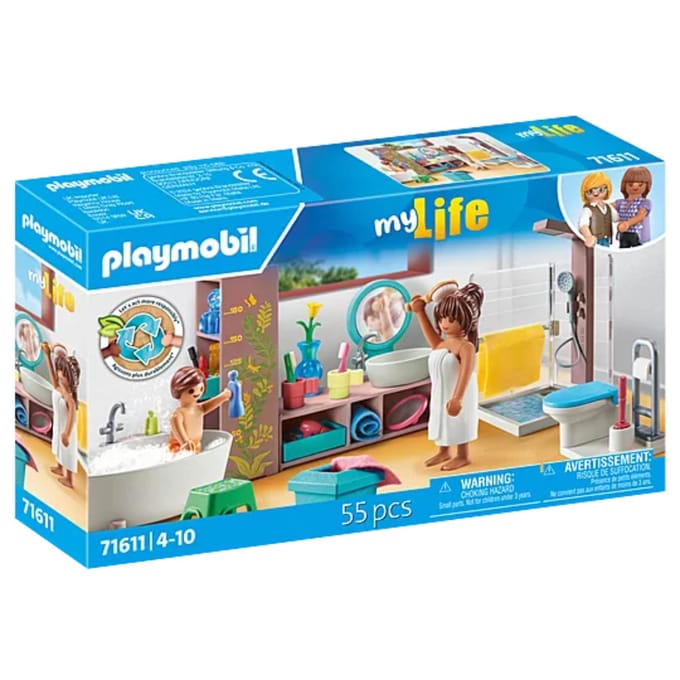 Simulatiespel badkamer + douche + bad Playmobil