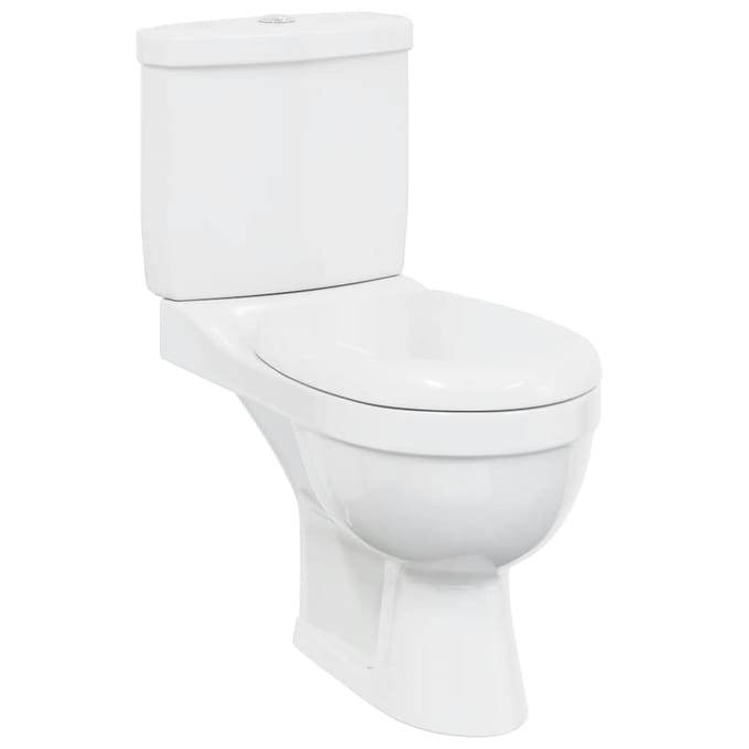 Vidaxl Toilettes avec Chasse d'Eau, Céramique Blanche