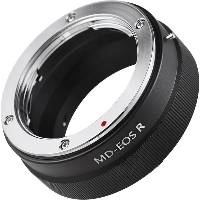 Handmatige lensvattingadapterring aluminiumlegering voor Minolta MD MC-vattinglens voor Canon EOS zwart