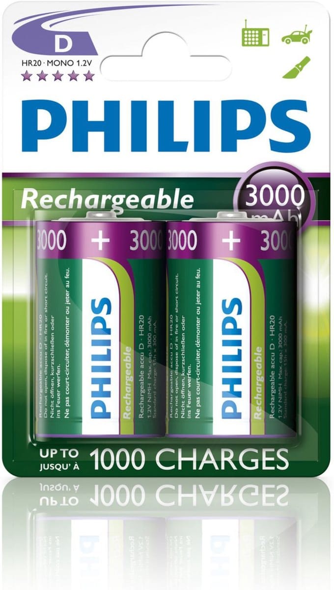 Philips MultiLife – D – 2 stuks