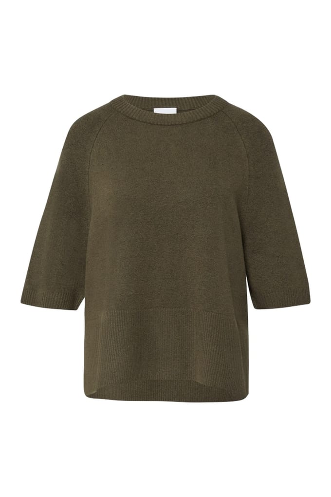Comma Pullovers Army Green Maat: S | Sweaters Outlet | Dames | Groen