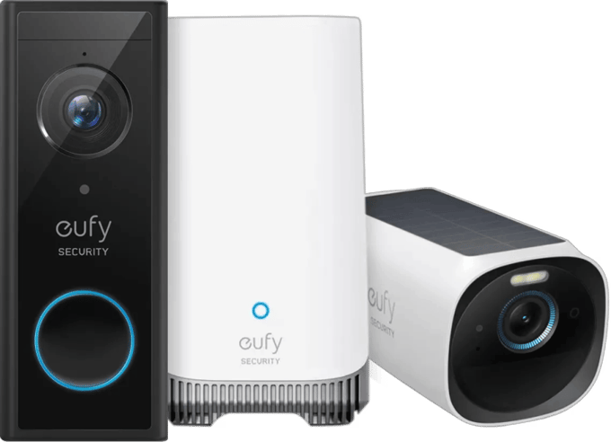 Eufycam 3 + Eufy Video Doorbell E340 + Homebase 3