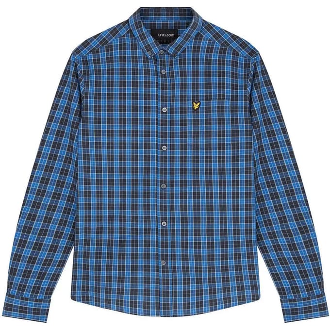 Popeline overhemd met lange mouwen Lyle & Scott Checked Poplin