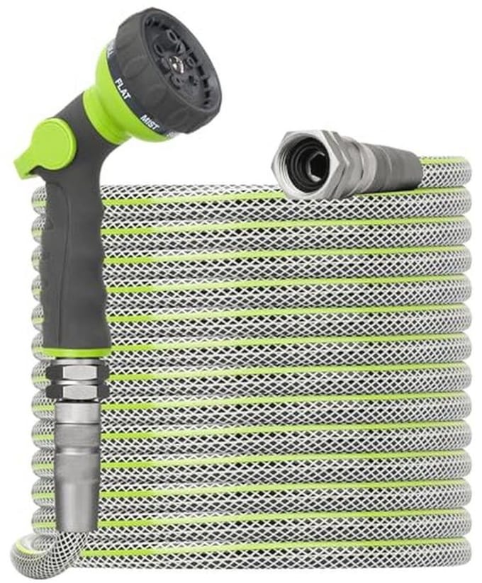 Flexibele tuinslang 50 FT - Heavy Duty water slang met draaibare fittingen en sproeimondstuk