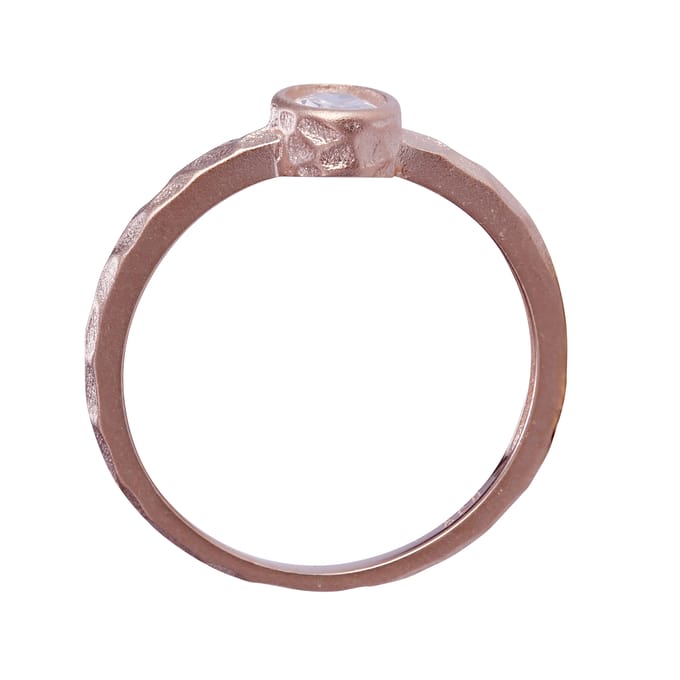 Orphelia 'Robin' Damesring van 925 Sterling Zilver - Roze ZR-7434