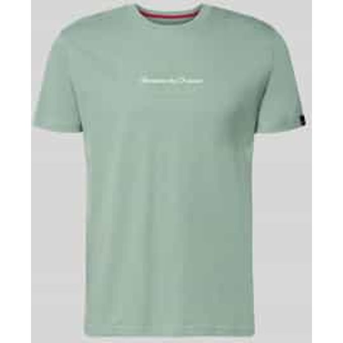 T-shirt met labeldetail