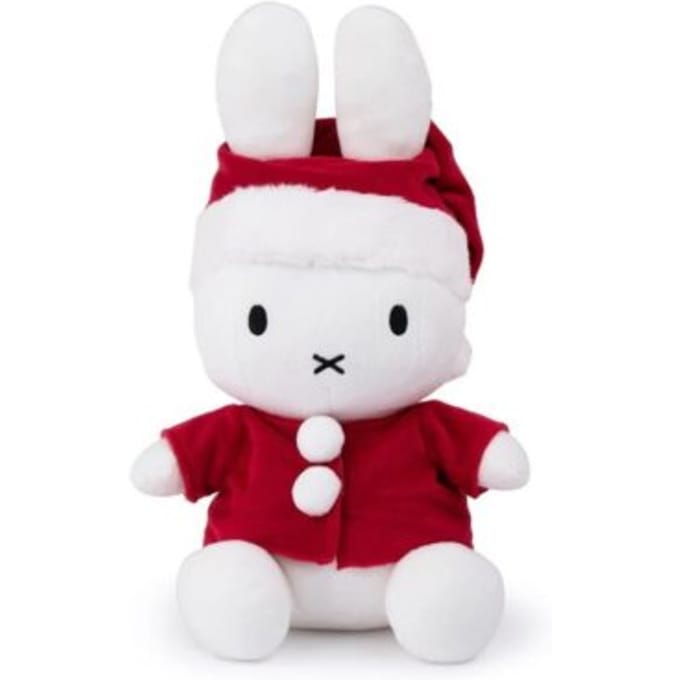 Nijntje kerst knuffel, formaat 33 cm, kerstman