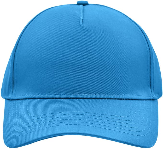 5 panel baseball pet blauw