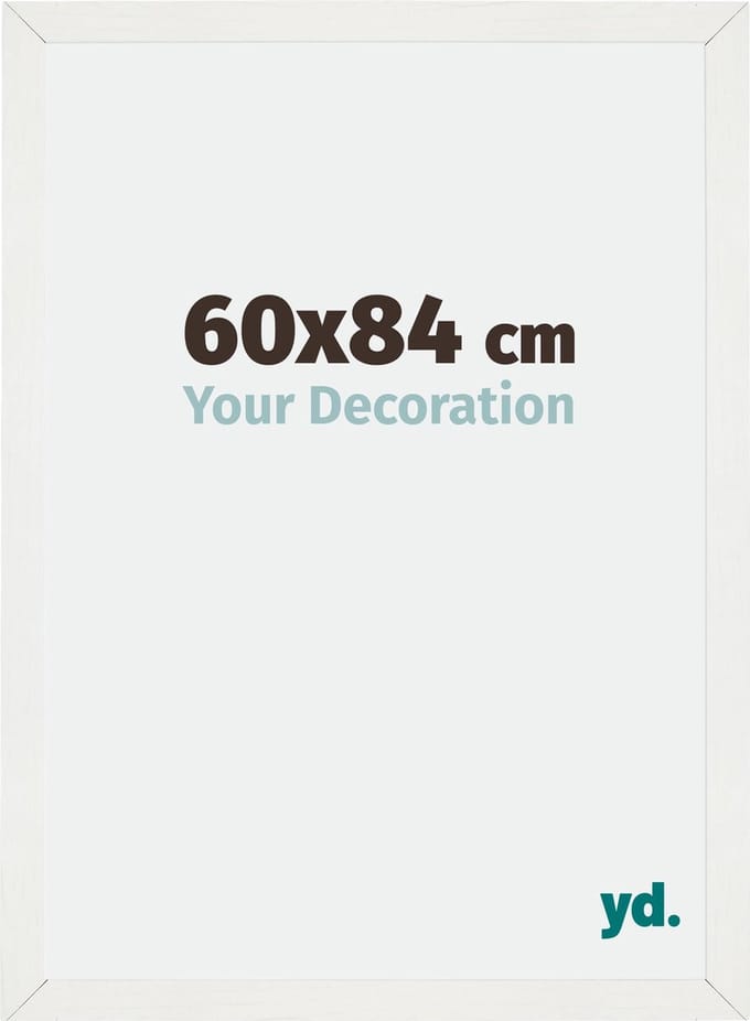 Your Decoration - Fotolijst 60x84 cm - MDF - Wit Geveegd - Mura