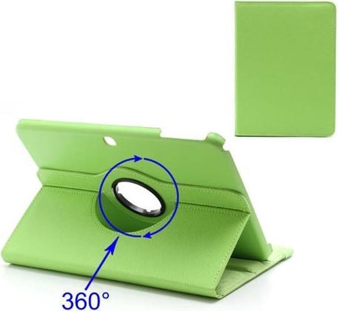 Rotary Stand Case Galaxy Tab 3 10.1 Groen