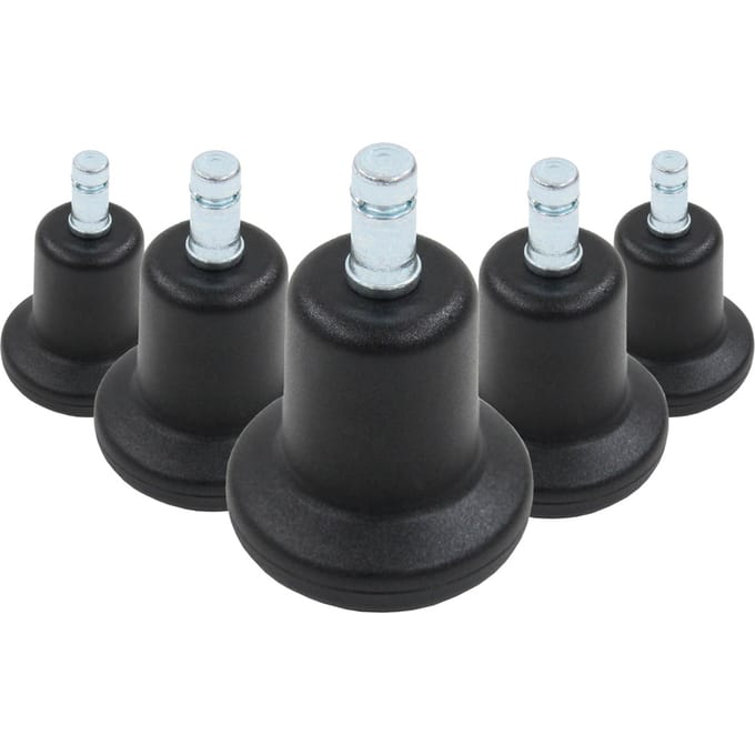 5 x STAND Nr. 10 | 10 mm | alle vloeren - Vloerdoppen Zwart
