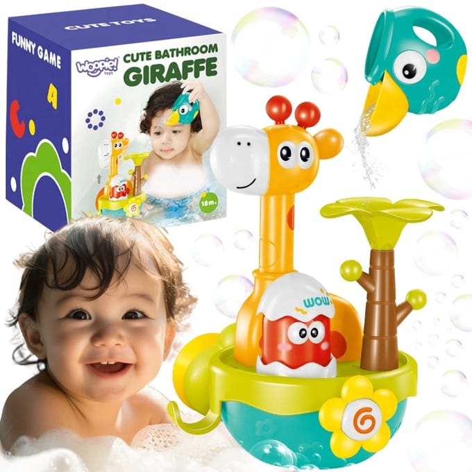 Woopie babygiraffe badspeeltje met zuignaptrechter - UNI
