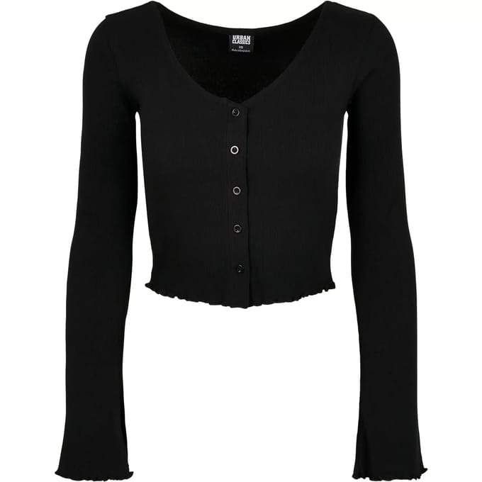 Damesvest Urban Classics cropped rib (GT)