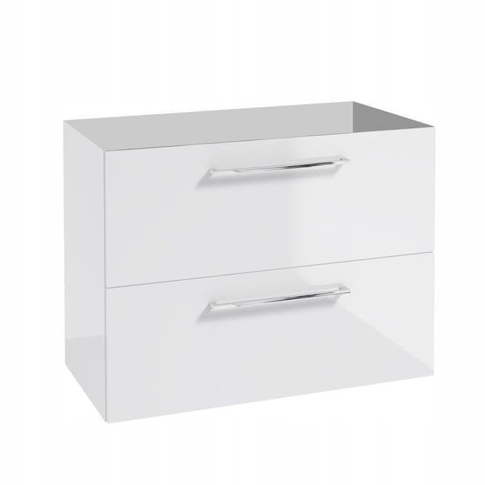 STAMAR - Kast Onder Wastafel 80x40 Stil Sluiting - Wit