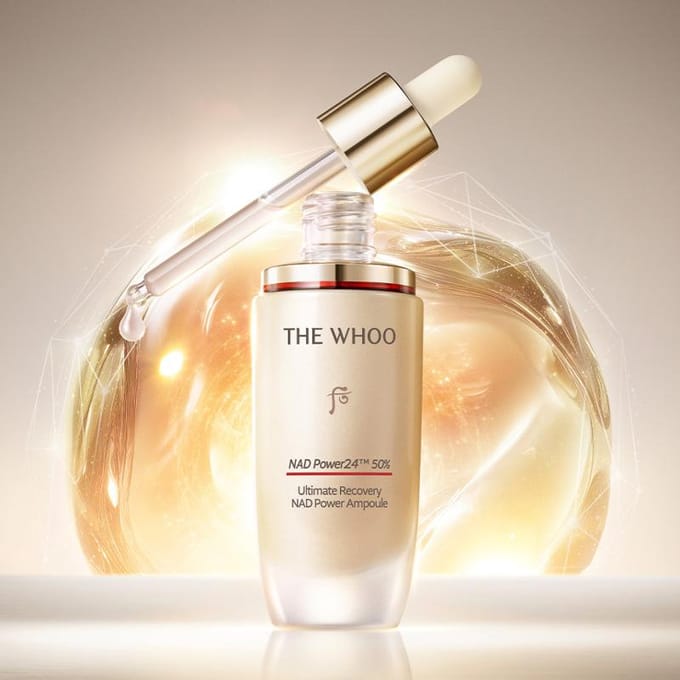 The History of Whoo Bichup NAD Power Ampoule 30ml Set Verstevigend & Hydraterend Gezichtsserum Anti-Aging Verzorging beige