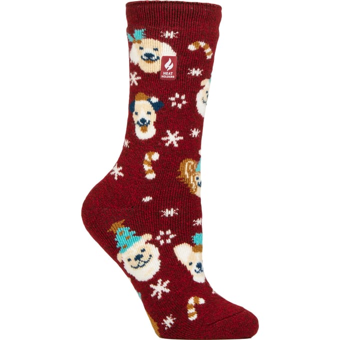 Dames Lite Thermische Kerst Novelty Patroon Sokken