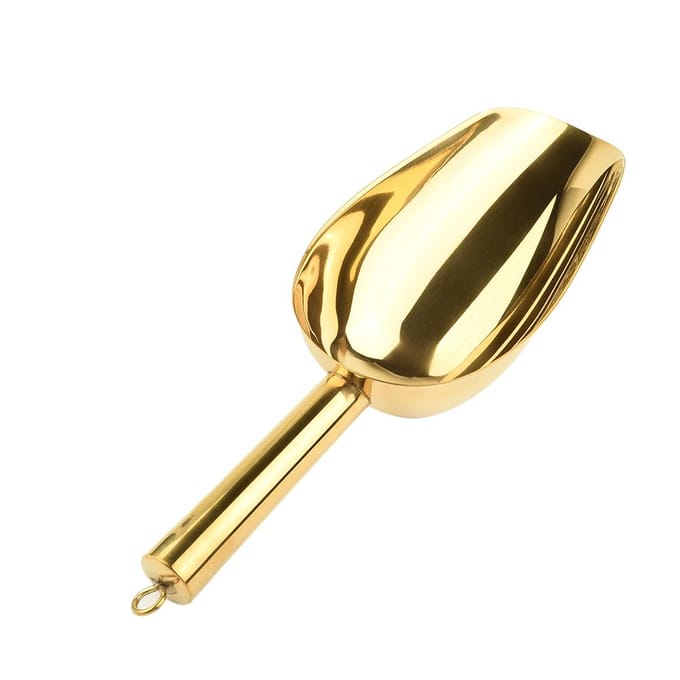 1 stuks Schep RVS Snoep IJsblokjes Bloem Goudkleurige IJslepel RVS Scheppen Buffet Tool Schep Keukengadget
