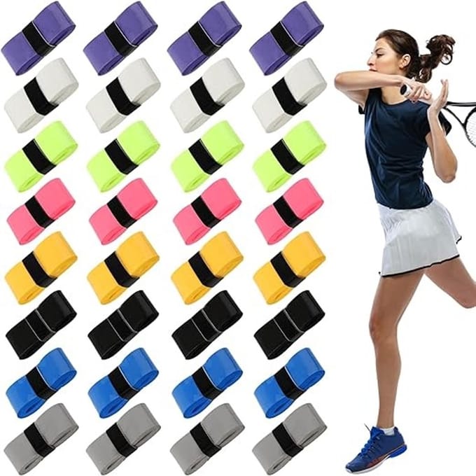 Ronte - 24x Tennis Racket Overgrip Tape Set (Multicolor) -  Maximale Grip & Controle