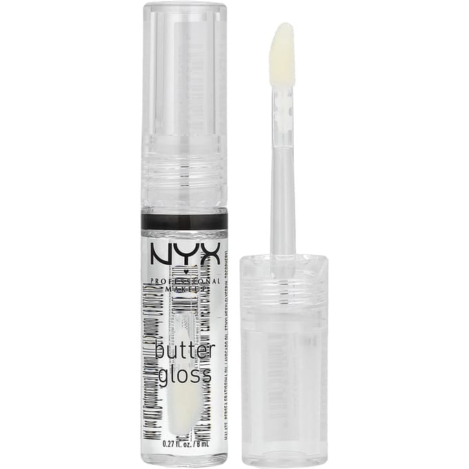 NYX Professional Makeup, Butter Gloss, Lipgloss, 54 Sugar Glass, 8ml (0,27 oz) white