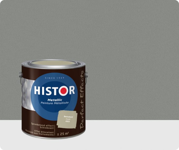 Histor Perfect Effects Muurverf Metallic 2,5 liter - Bestudeerd