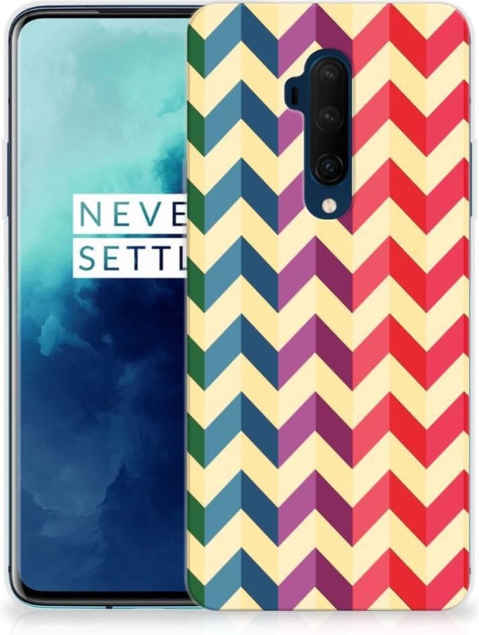 OnePlus 7T Pro TPU bumper Zigzag Multi Color