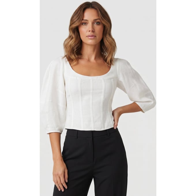 & Other Stories Clare Blouse White Taglia: 44 | Magliette intime Outlet | Donna | Bianco