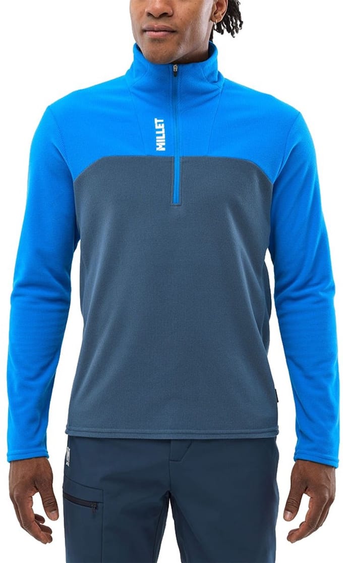 Millet Ubic Lightgrid Fleece Met Halve Rits Blauw XL Man