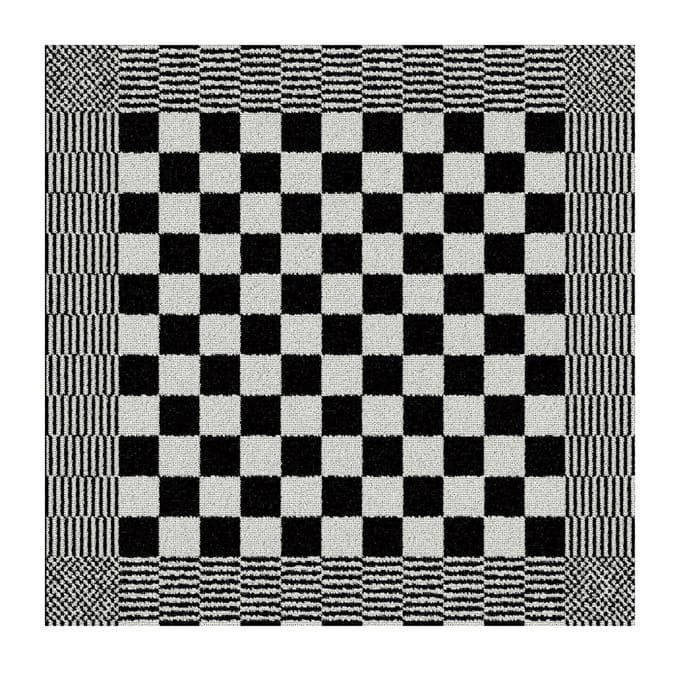 DDDDD Barbeque - Keukendoek - Set van 6 - Keukenhanddoeken - 50x55cm - Zwart