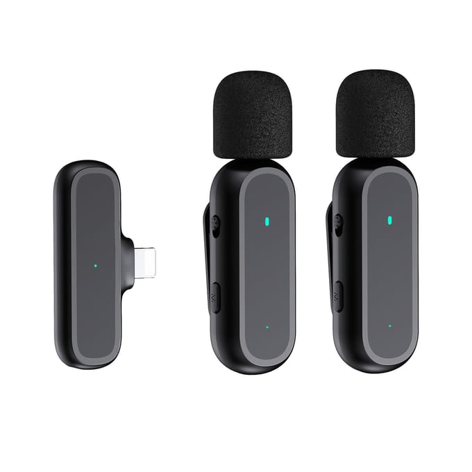 Draagbaar OnetriggerTwo draadloos clip-on microfoonsysteem Video-opnamemicrofoon 20M transmissie iOS 1-Trigger-2