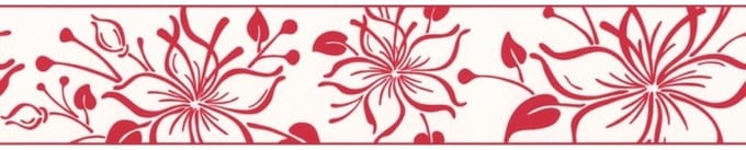 Rood wit behangrand 2598-37