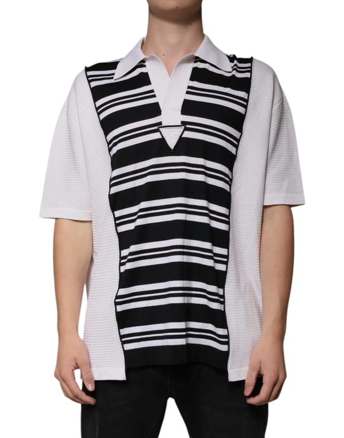 Gestreepte Poloshirt Korte Mouwen