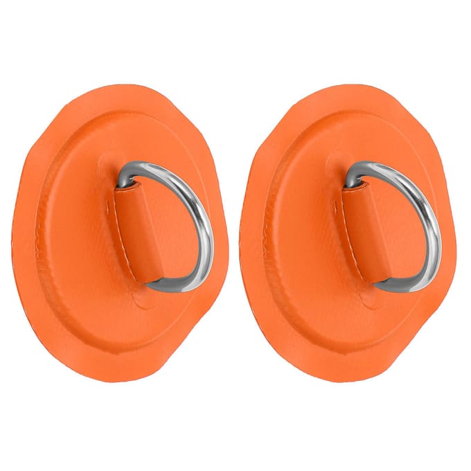 D-ring Pad Patch PVC Opblaasbare Boot Vlot Bijboot Kano Surfplank Kajak Vastzet Fitting Oranje