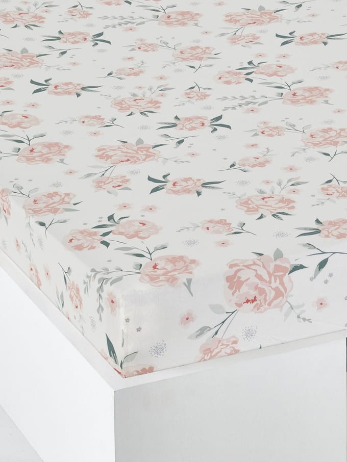 Vertbaudet Hoeslaken kind EAU DE ROSE