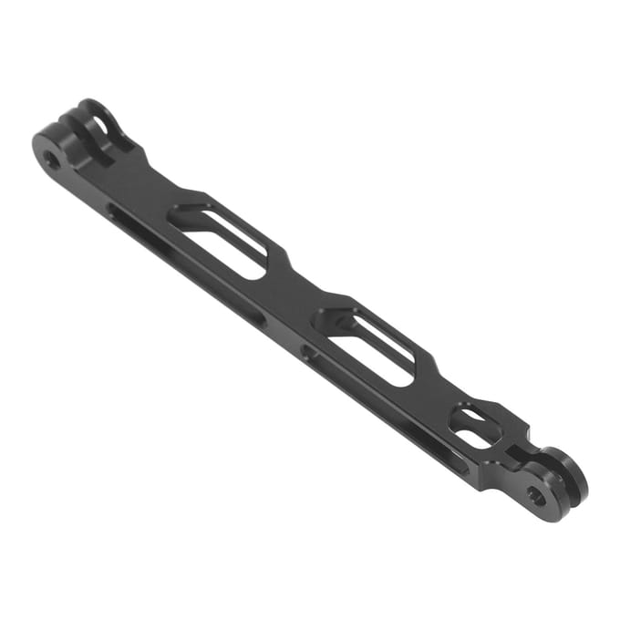 Bras d'extension de casque Support de poteau 6,5 pouces Aluminium Support de casque Bâton d'extension pour Insta 360 X3 ONE black