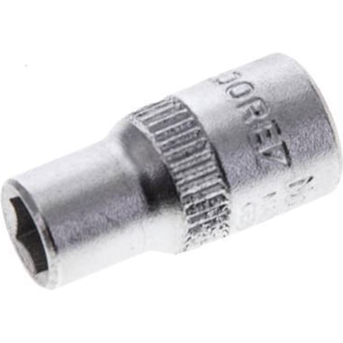 1/4" Gedore Dopsleutel voor 6mm Buitenzeskantbouten