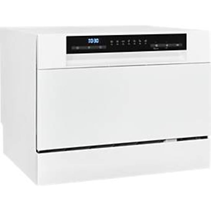 Exquisit GSP206-030D Tafelmodel vaatwasser, 55 cm breed, Power+ kort programma, ECO-modus, wit