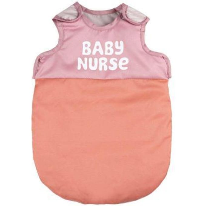 Smoby poppen slaapzak Baby Nurse textiel 42 cm klittenband.