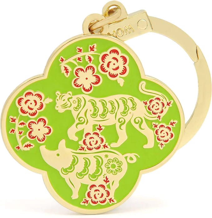Sleutelhanger Secret Friend Amulet (Tijger/Tiger & Varken/Boar)