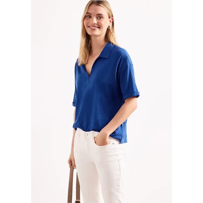 Jersey poloshirt met korte mouwen
