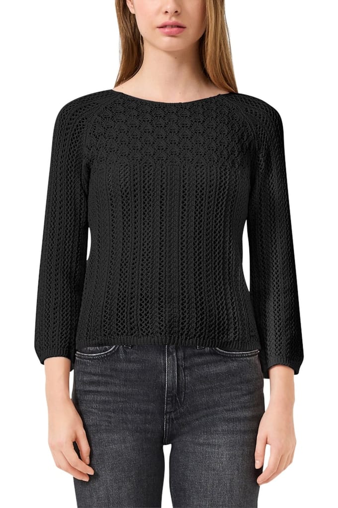s.Oliver -qs Pullover Black Maat: M | Sweaters Outlet | Dames | Zwart