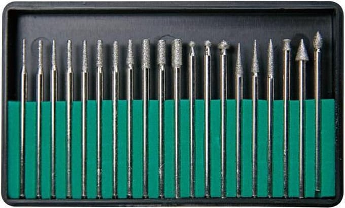 Velleman Diamantfrezenset, accessoireset voor multifunctioneel gereedschap, 20-delig