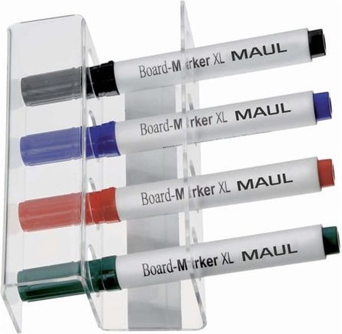 Whiteboard stifthouder maul acryl magnetisch | 10 stuks