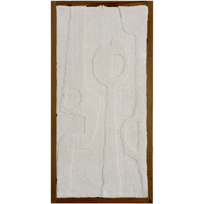 Wanddecoratie Devin Naturel - Wool Hanging 40 x 80 cm - Luxe Wanddecoratie van Wol