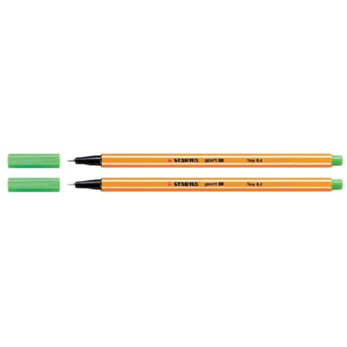 STABILO point 88 - Fineliner 0,4 mm - Loofgroen - per stuk