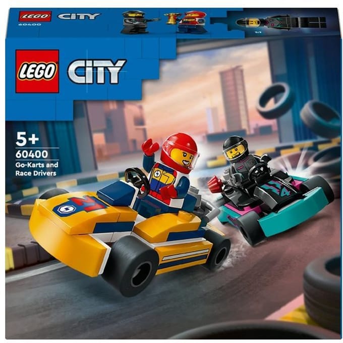 LEGO 60400 City Karts en racers Speelgoed Race Auto Set voor Kinderen vanaf 5 Jaar